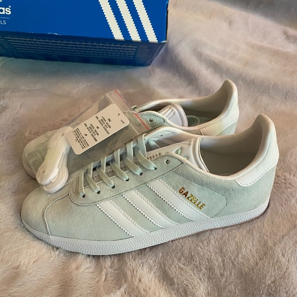adidas Shoes - Adidas Gazelle Mint / White 8.5 Women's NWT